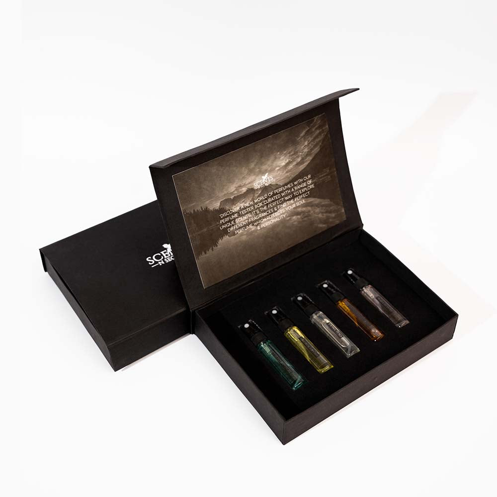 Tester Box For Men | Samples Box | 5 x 5ml Best Seller Perfume Testers